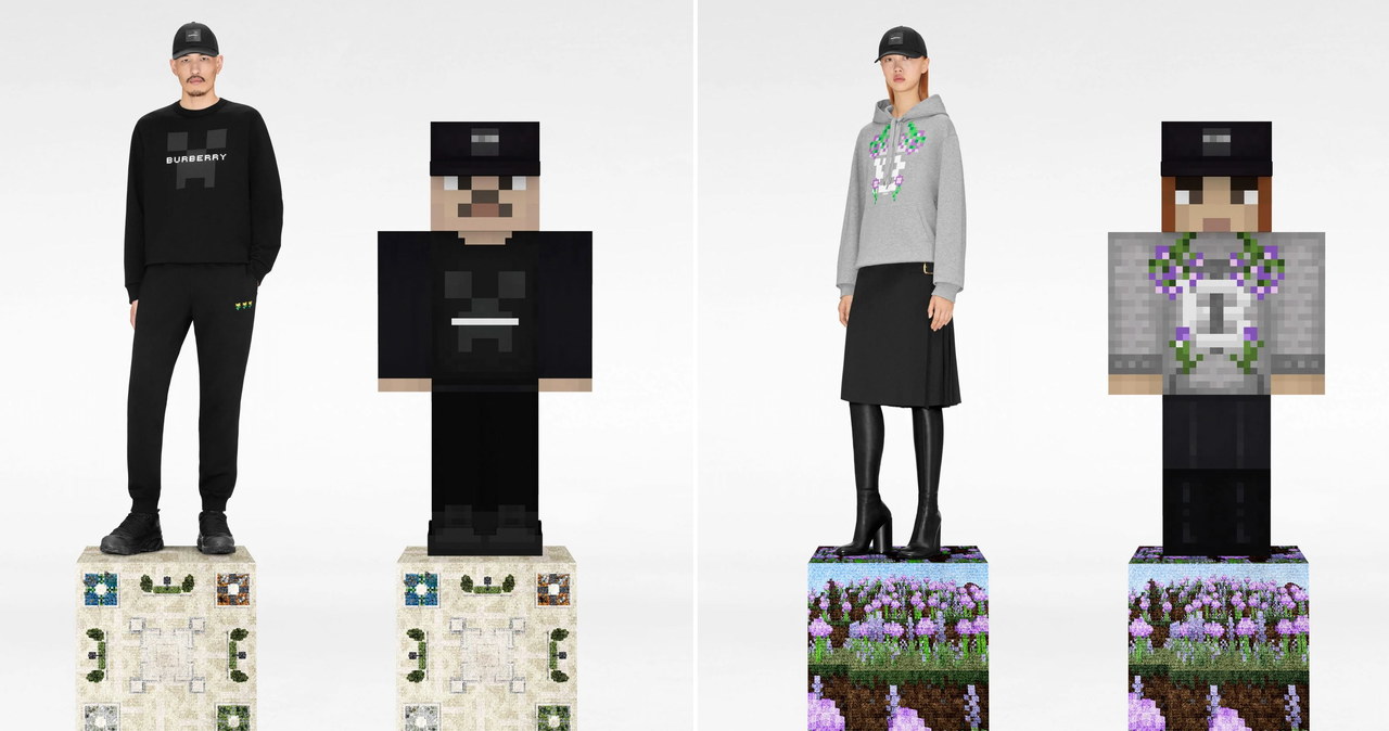 Burberry x Minecraft /materiały prasowe