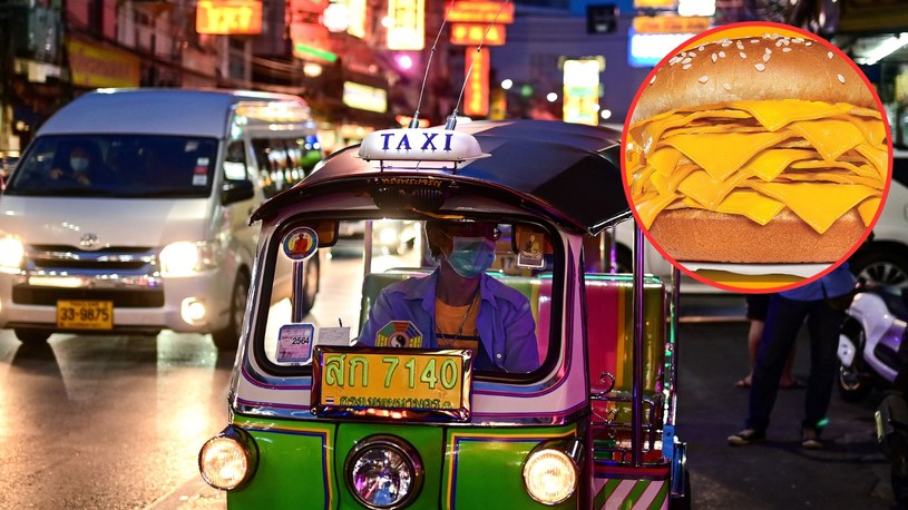 Burger King w Tajlandii oferuje nowego cheeseburgera - ma 20 plasterków sera /MANAN VATSYAYANA/AFP, Burger King Thailand/Facebook /