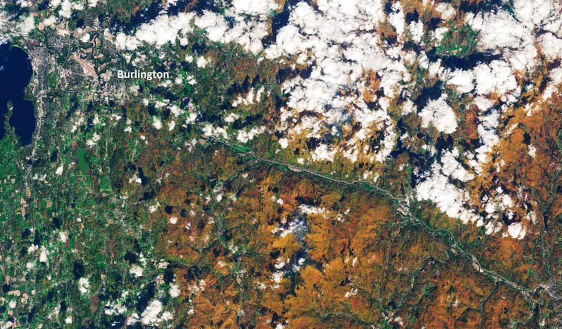 Burlington, największe miasto stanu Vermont /NASA Earth Observatory /NASA