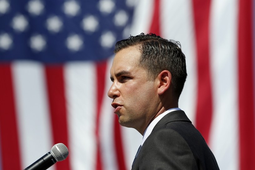 Burmistrz Jersey City Steven Fulop /AP Photo/Julio Cortez /