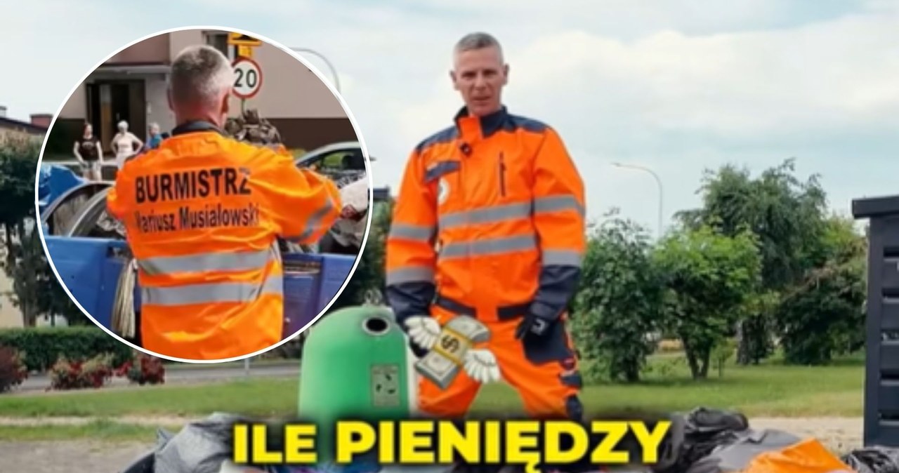 Burmistrz Kleczewa (woj. wielkopolskie) pokazał, że śmieci kosztują fortunę /Facebook.com/Mariusz Musiałowski Burmistrz Gminy Kleczew  /materiał zewnętrzny