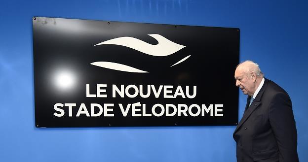 Burmistrz miasta Jean-Claude Gaudin na Stade Velodrome w Marsylii /AFP