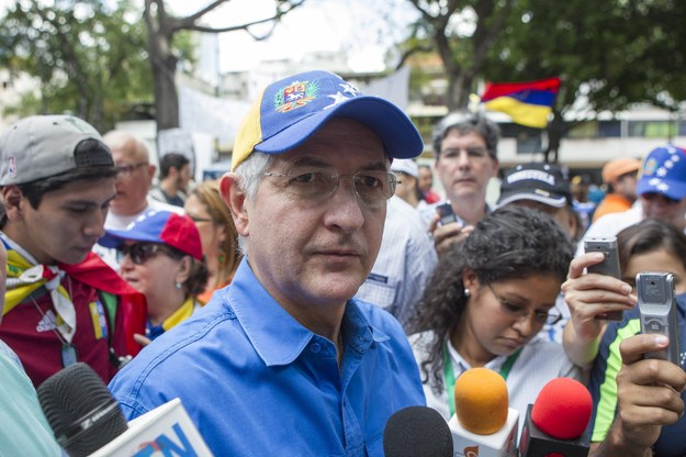 Burmistrz stolicy Wenezueli - Caracas Antonio Ledezma /SANTI DONAIRE /PAP/EPA