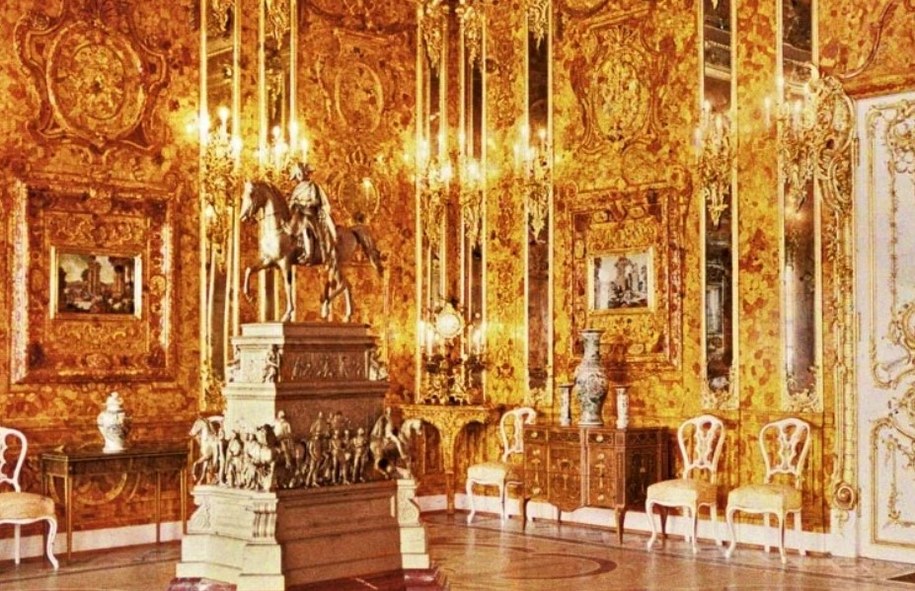 Bursztynowa Komnata /Foto: Andriej Andriejewicz Zeest/domena publiczna  /