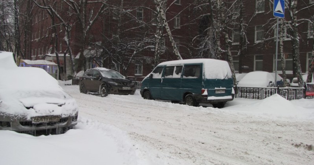 Burza śnieżna nad Moskwą