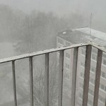 Burza śnieżna nad Olsztynem [NAGRANIA] 