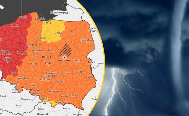 Burze, wichury, grad, zagrożenie powodzią błyskawiczną. IMGW bije na alarm