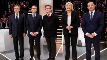 Burzliwa debata kandydatów na prezydenta Francji. Ostre starcie Le Pen i Macrona