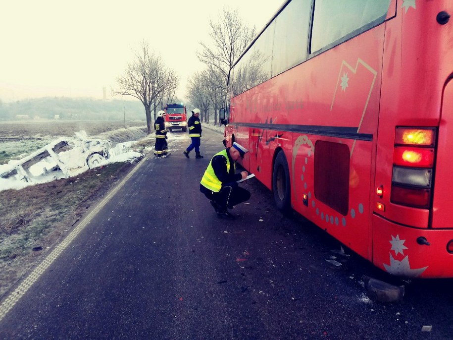 Bus doszczętnie się spalił /Policja