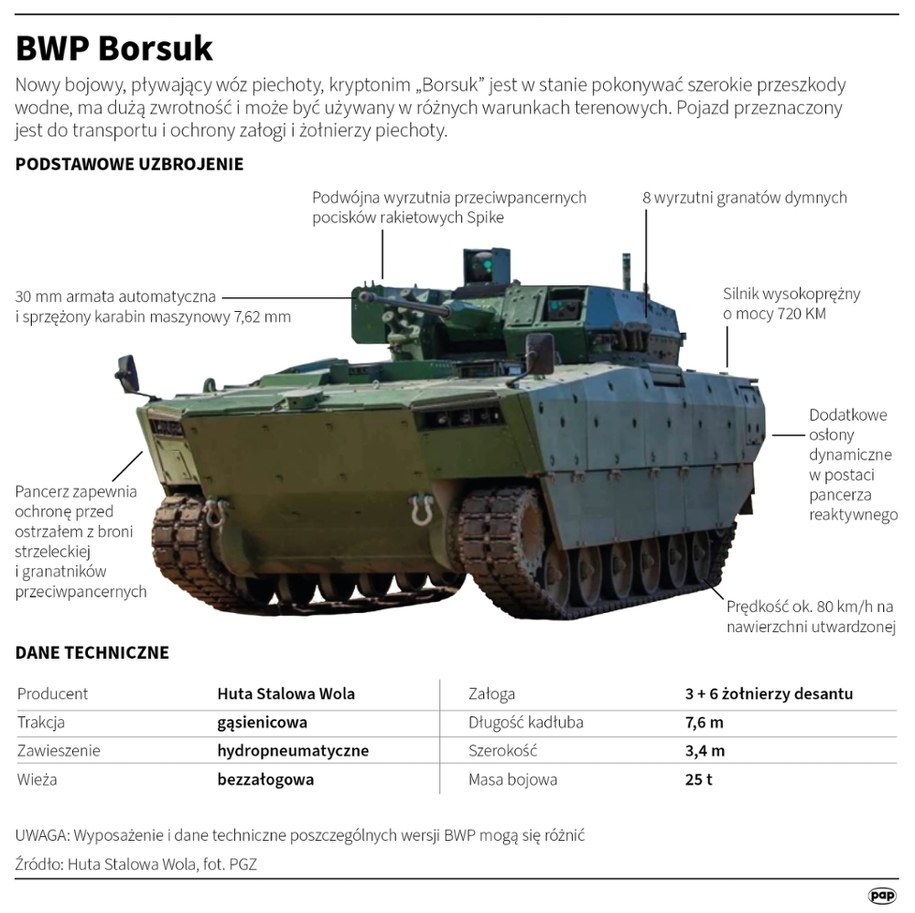 BWP Borsuk /Maciej Zieliński /PAP