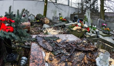 Bydgoszcz: Połamane tablice, uszkodzone nagrobki