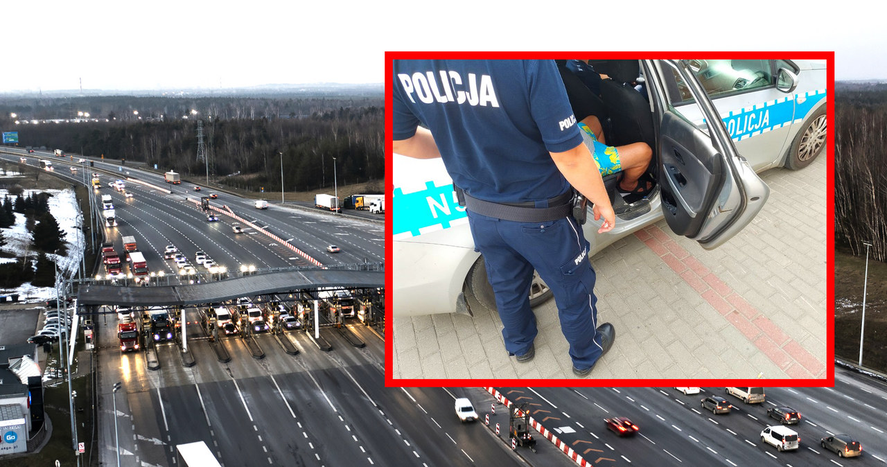 Był tak pijany, że nie trafił w bramki na autostradzie /East News