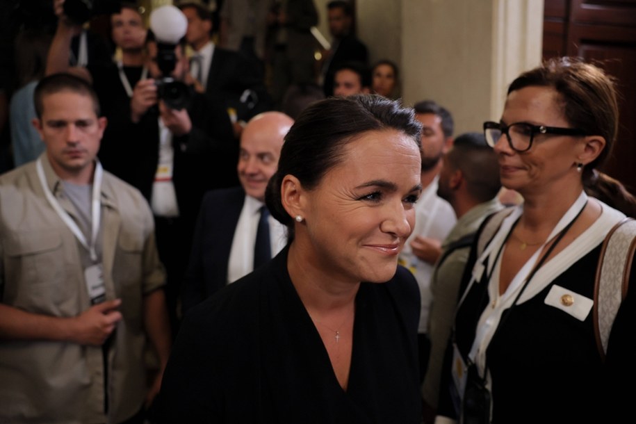 Była prezydent Węgier Katalin Novak /OLEG PETRASYUK / POOL /PAP