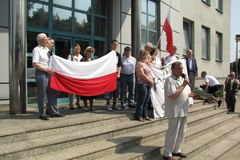 Byli stoczniowcy manifestują w Szczecinie