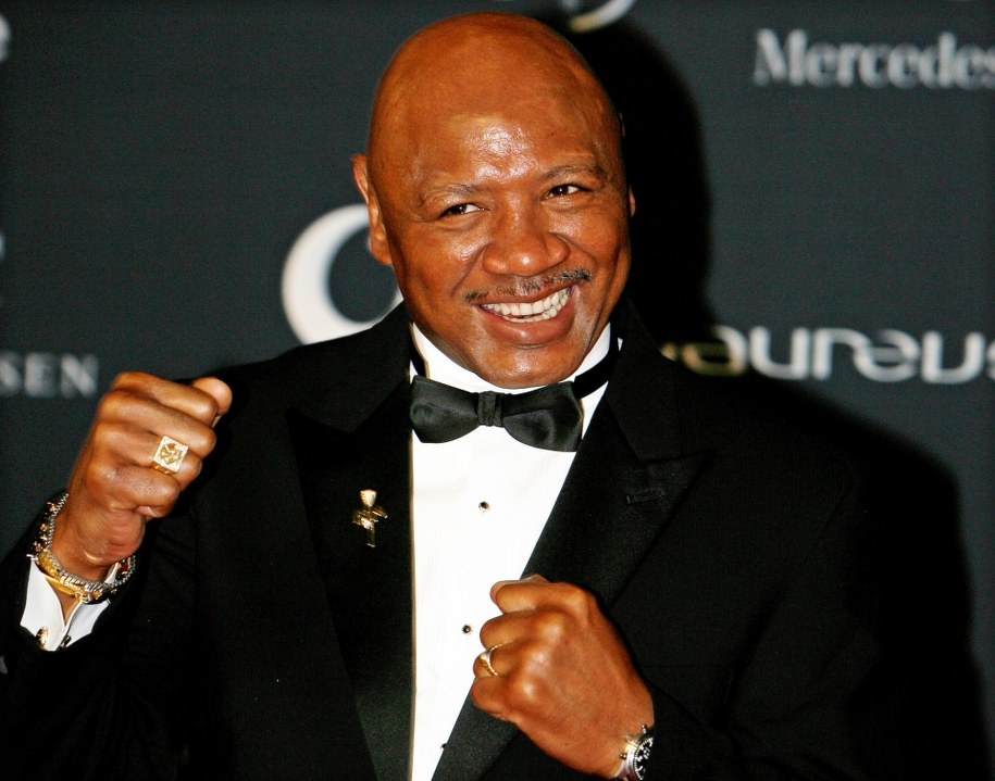 Były bokserski mistrz świata w kategorii średniej, 64-letni Amerykanin Marvin Hagler chce wrócić na plan filmowy / 	SONZA GABRIEL /PAP/EPA