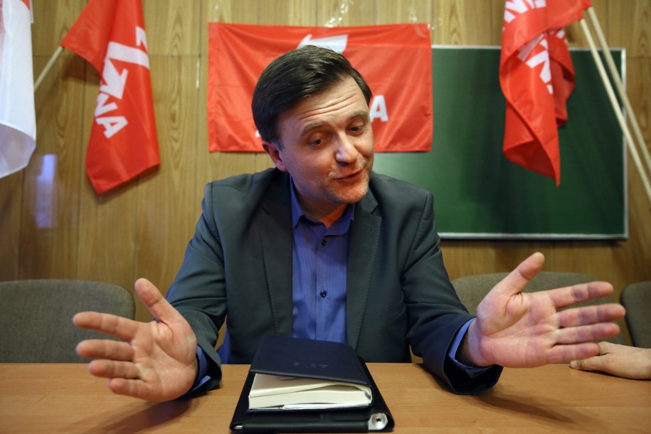 Były działacz Samoobrony i przewodniczący partii Mateusz Piskorski /Tomasz Gzell    /PAP