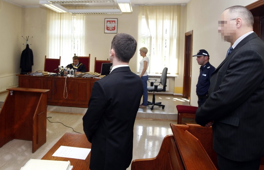 Były oficer ABW Grzegorz S. w sądzie /Andrzej Grygiel /PAP