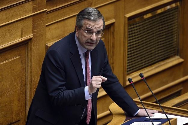 Były premier Antonis Samaras oskarża nowy rząd /AFP