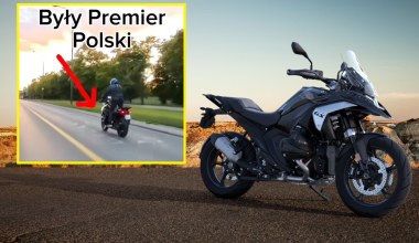 Były premier Polski przyłapany na motocyklu. Wybrał niemieckiego flagowca