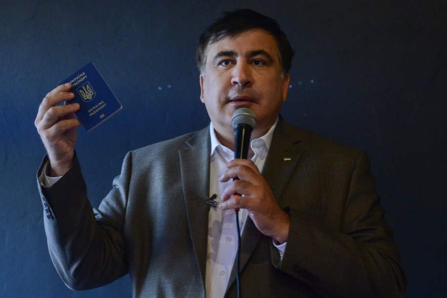 Były prezydent Gruzji Micheil Saakaszwili /Jakub Kaminski /PAP