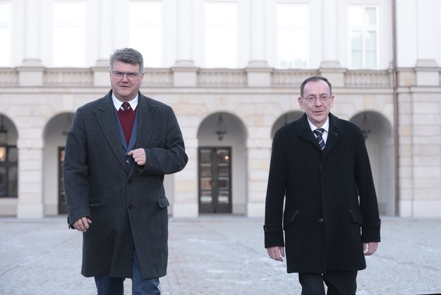 Były szef CBA i były minister spraw wewnętrznych Mariusz Kamiński oraz jego były zastępca Maciej Wąsik /Marcin Obara /PAP