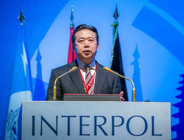 Były szef Interpolu Meng Hongwei /INTERPOL / HANDOUT /PAP/EPA