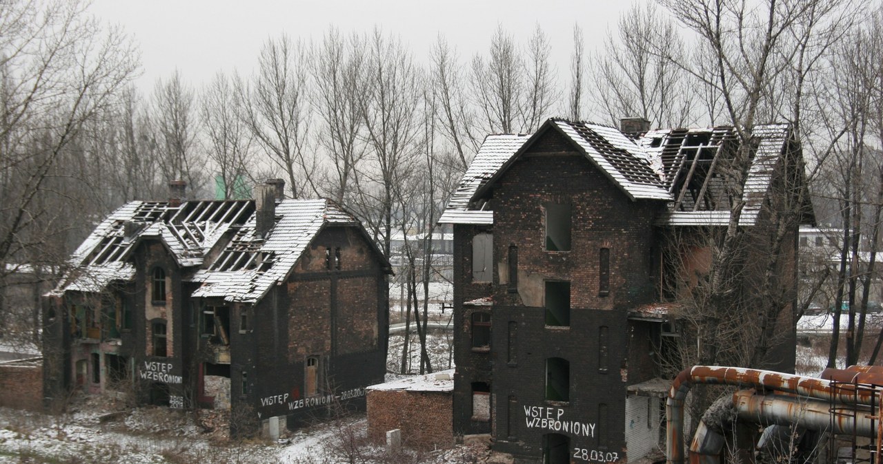 Bytom dzielnica Bobrek budynki mieszkalne zniszczone przez szkody górnicze. Fot. Adrian Slazok /Reporter