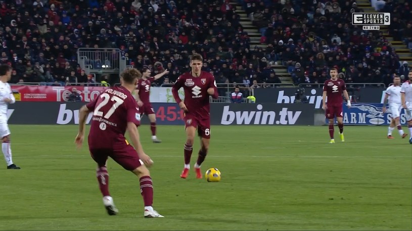 Cagliari Calcio - Torino FC 1-2. SKRÓT. WIDEO (Eleven Sports)