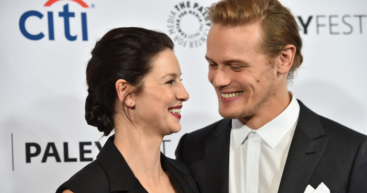 Caitriona Balfe (Claire Randall) oraz Sam Heughan (Jamie Fraser) podczas konferencji w ramach Paley Centre for Media 2015. /Alberto E. Rodriguez /Getty Images