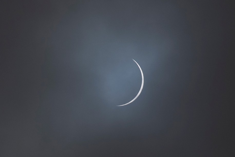 Całkowite zaćmienie Słońca widziane z Araukanii /	Alberto Valdes /PAP/EPA