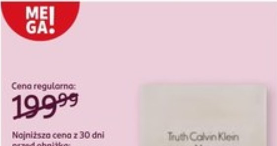 Calvin Klein Truth for Men taniej w Rossmannie /Rossmann /INTERIA.PL