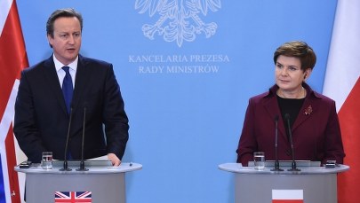 Cameron spotkał się z Dudą i Szydło. Rozmawiali o uchodźcach, sankcjach wobec Rosji i UE