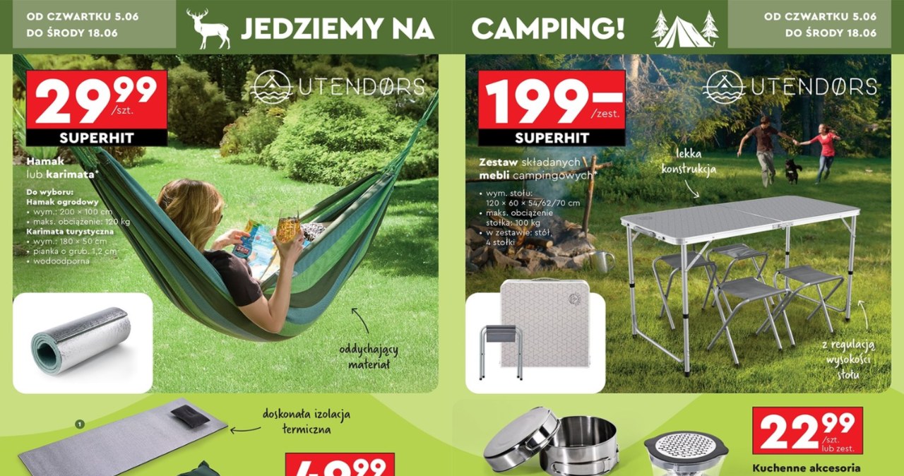 Camping w Biedronce! Tego sprzętu nie może zabraknąć na Twoim biwaku! /Biedronka /INTERIA.PL