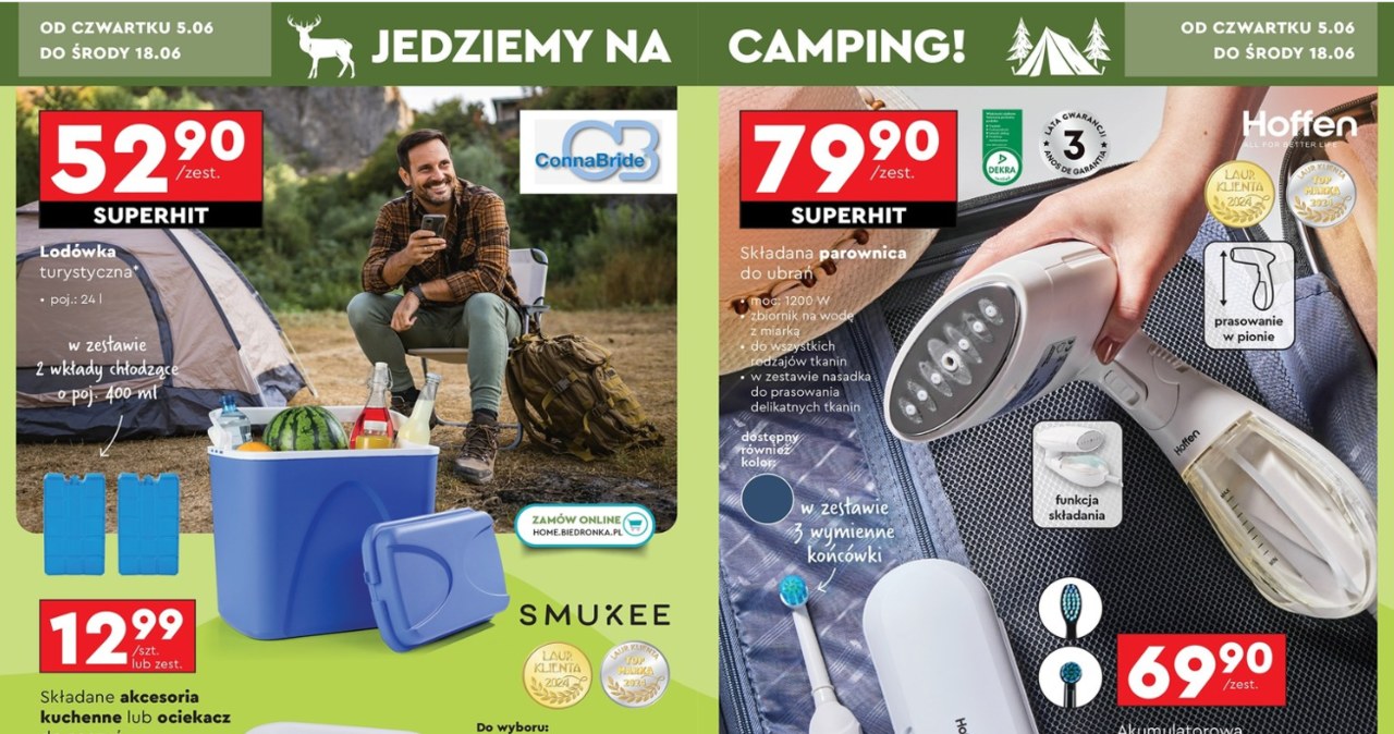 Camping w Biedronce! Tego sprzętu nie może zabraknąć na Twoim biwaku! /Biedronka /INTERIA.PL
