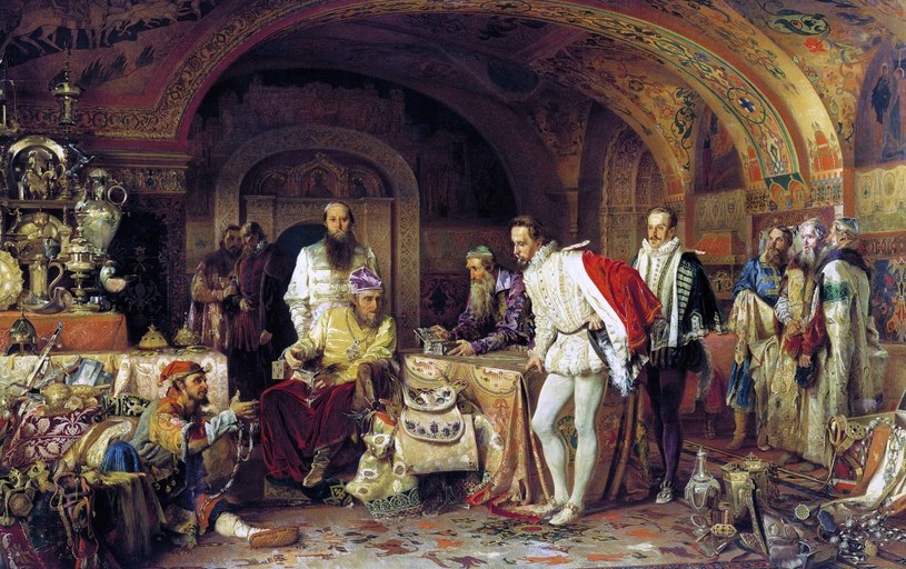 Car Iwan IV chwalący się bogactwem /Getty Images