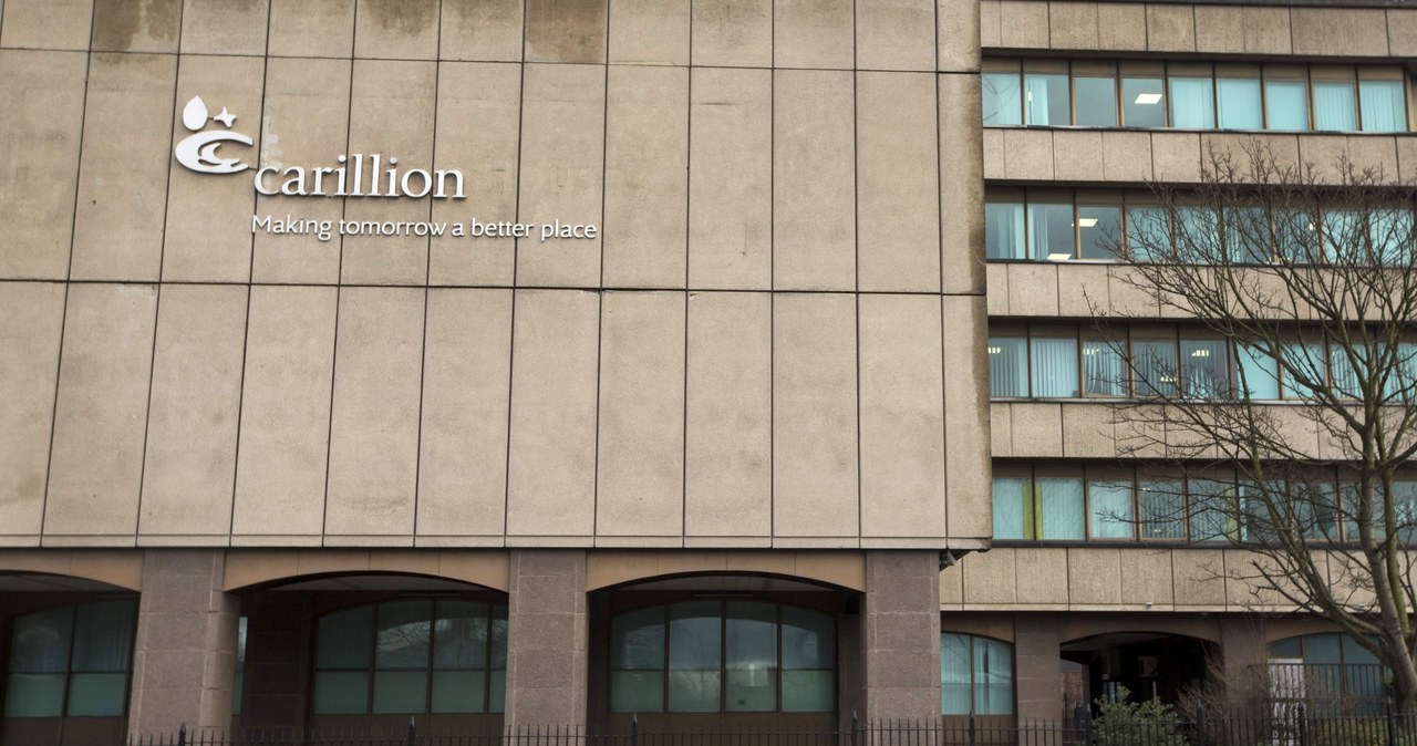 Carillion, siedziba firmy w Wolverhampton. Motto: "Czynienie jutra lepszym miejscem" brzmi jak szyderstwo... /AFP