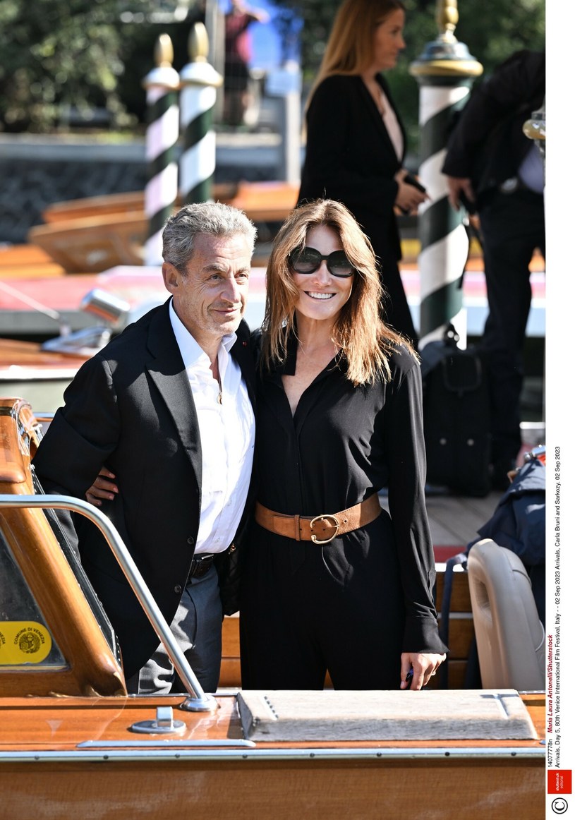 Carla Bruni z mężem. /Rex Features/EAST NEWS /East News