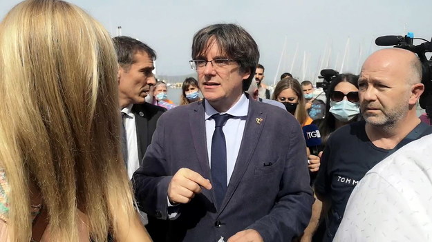 Carles Puigdemont w Alghero /SIAS /PAP/EPA