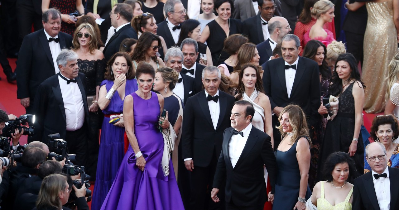 Carlos Ghosn z żoną na festiwalu filmowym w Cannes /Getty Images