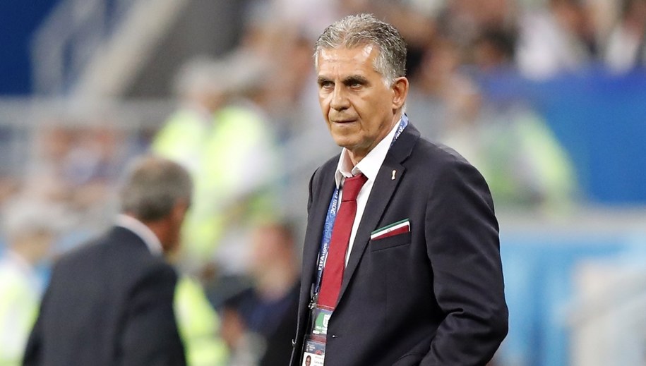 Carlos Queiroz podczas mundialowego meczu Iran-Portugalia /RUNGROJ YONGRIT /PAP/EPA