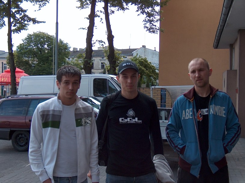 Carmac z jednym z najlepszych graczy Quake'a w historii - Coollerem z Rosji /Jakub "rostek" Rostowski /materiały źródłowe