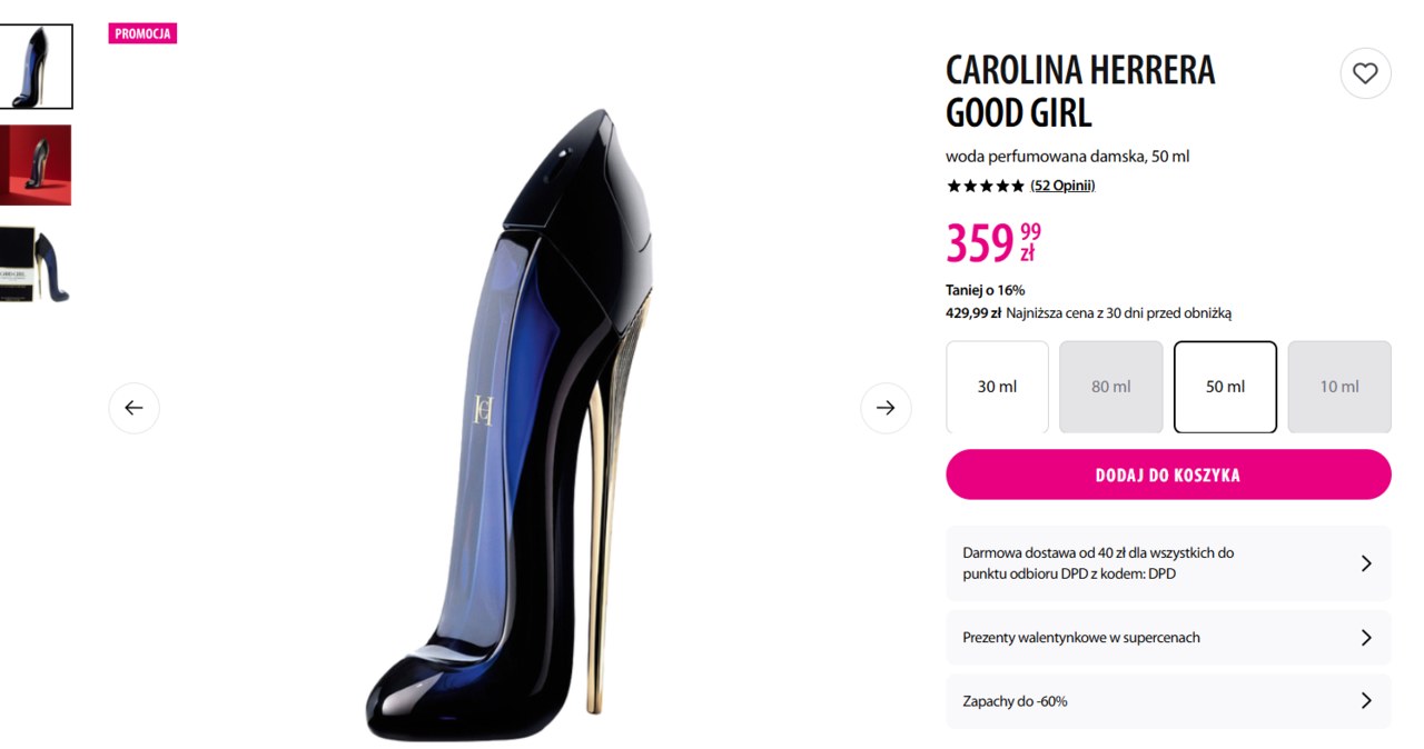 Carolina Herrera Good Girl /Hebe