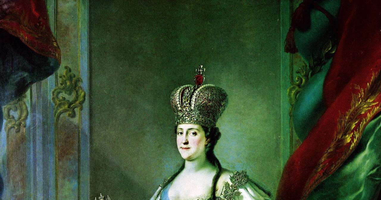 Caryca Katarzyna II - właściwie Sophie Friederike Auguste zu Anhalt-Zerbst (ur. 2 maja 1729 w Szczecinie, zm. 17 listopada 1796 w Petersburgu). Na obrazie Stefano Torelliego /SPUTNIK Russia /East News