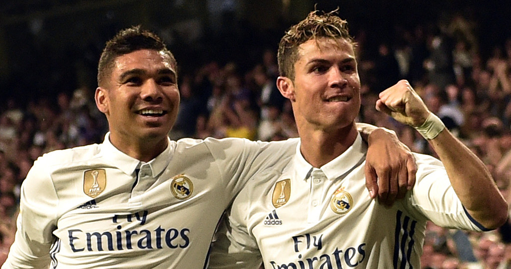 Casemiro i Cristiano Ronaldo /AFP