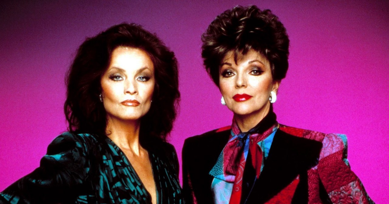 Cassandra 'Caress' Morrell (Kate O'Mara) i jej siostra Alexis Colby (Joan Collins) /materiały prasowe