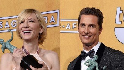 Cate Blanchett i Matthew McConaughey z nagrodami Gildii Aktorów