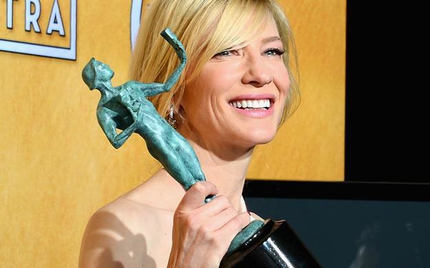Cate Blanchett z nagrodą /AFP