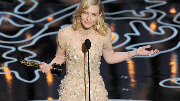 Cate Blanchett, zgodnie z przewidywaniami, odebrała Oscara za najlepszą pierwszoplanową rolę kobiecą /Getty Images/Flash Press Media