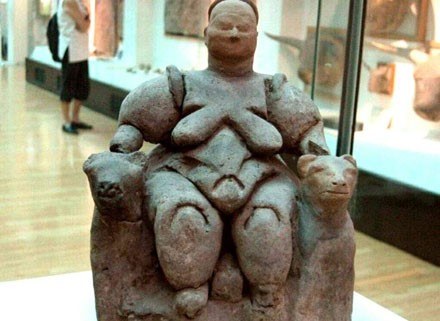 Cathahoyuk w Turcji. Posąg Bogini Matki sprzed 9 tys. lat, fot. T.Oszubski /MWMedia