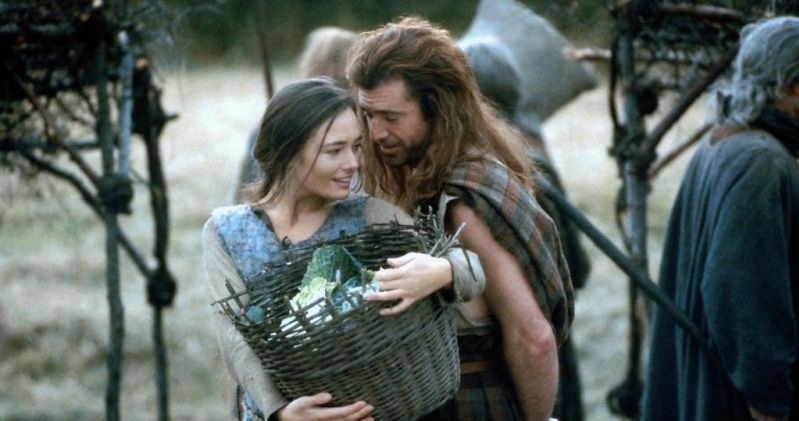 Catherine McCormack i Mel Gibson jako Murron MacClannough i William Wallace /Image Capital Pictures / Film Stills /Agencja FORUM